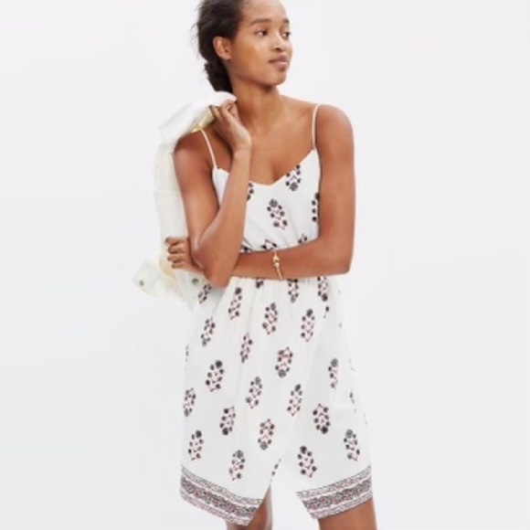 SILK Madewell Sandstar Cami Dress in Vine-floral sz. 2 - Picture 4 of 9